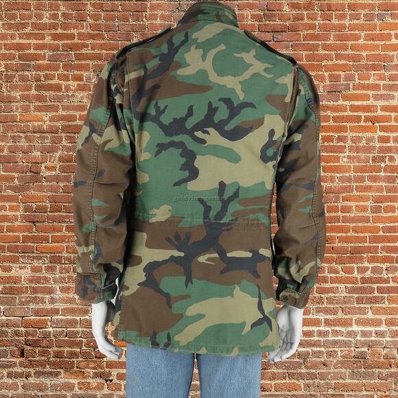 80s Camo Military Jacket S: Urban-Ready, Tactical Trend - Picture 6 of 7